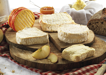 Plateau de cinq fromages normands