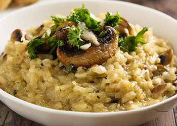 Risotto aux champignons et à la Tomme de Savoie