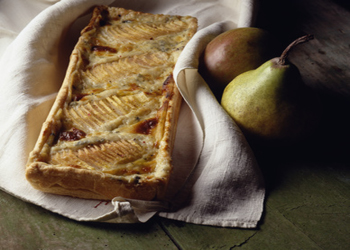 Tarte au roquefort et à la poire